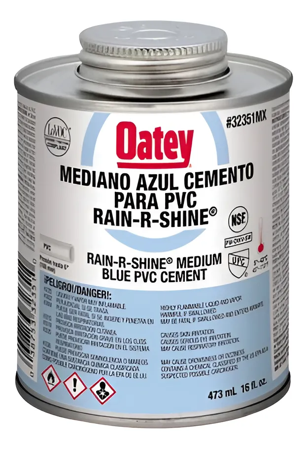 Pegamento Adhesivo Pvc Humedad Celeste 237 Ml Oatey