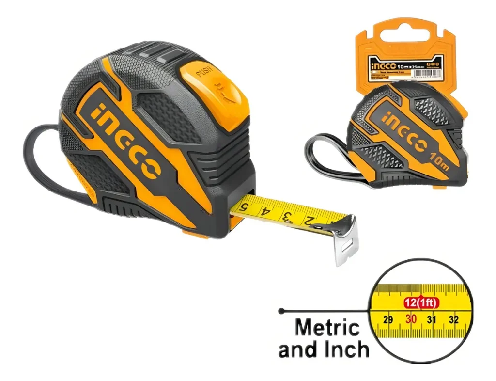 Huincha De Medir Ingco 10 M X 25 Mm Cinta Métrica
