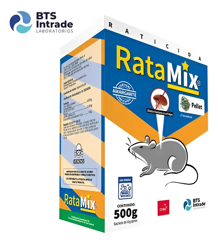 Bts-intrade Ratamix Pellet 500 G Para Roedores