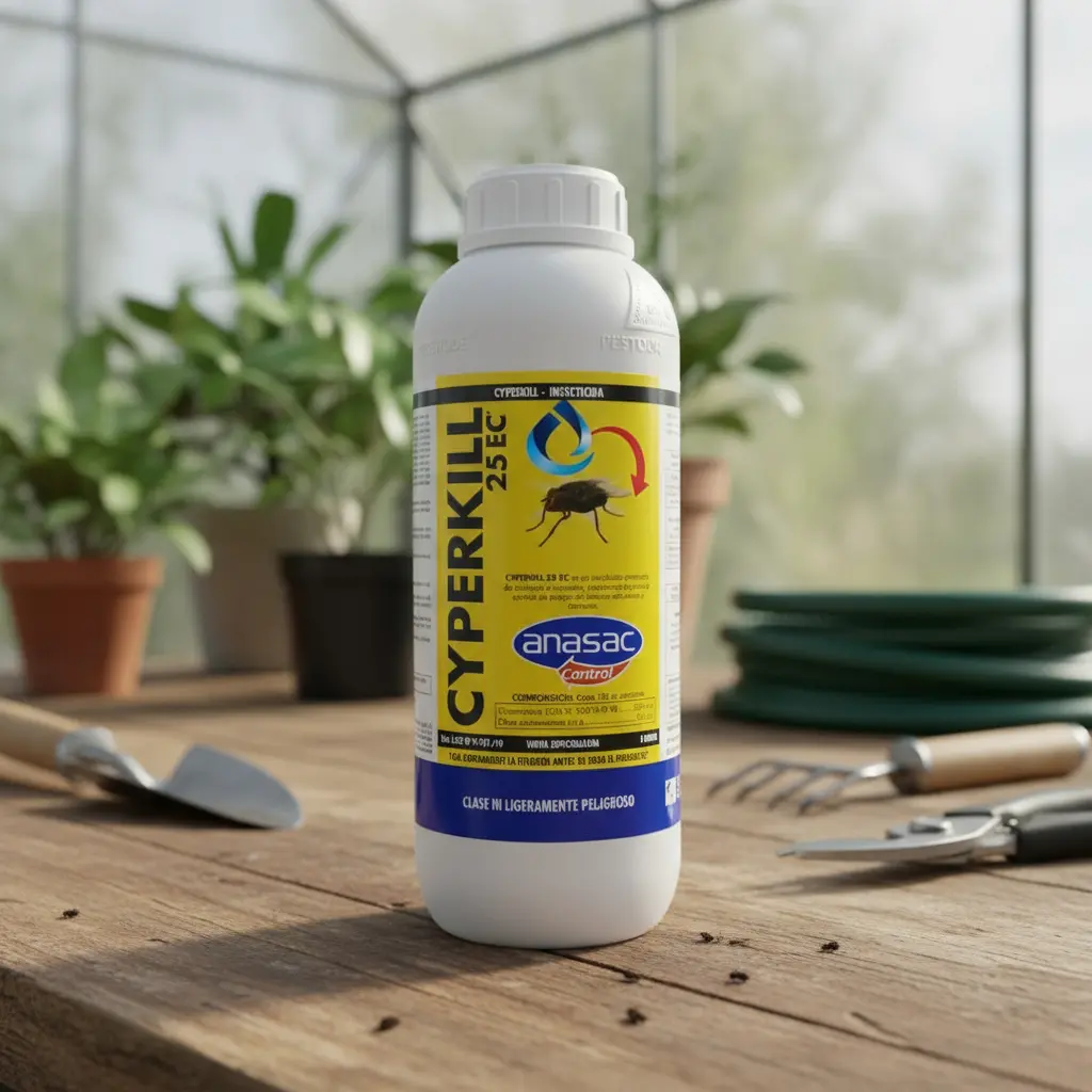 Insecticida Cyperkill 25ec 1 Litro Anasac Control de Plagas