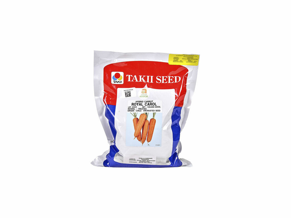 Semilla De Zanahoria Royal Carol F1 - Tarro 100000 Semillas