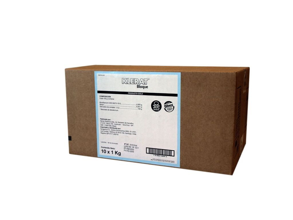 Raticida Klerat Bloque 10 Kg