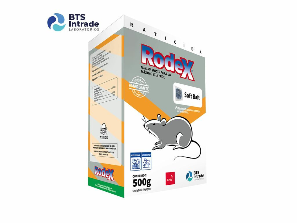 Raticida Bts-intrade Rodex Soft Bait 500 G