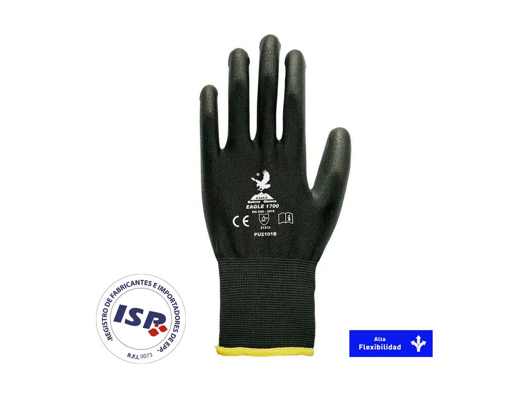 Pack 10 - Par De Guante Negro Eagle 1700