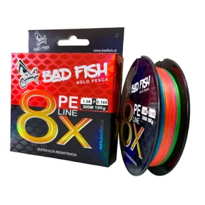 Multifilamento Bad Fish Peline X8 0,18mm 300 Mts
