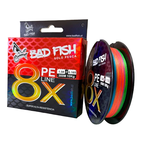 Multifilamento Bad Fish Peline X8 0,234mm 300 Mts
