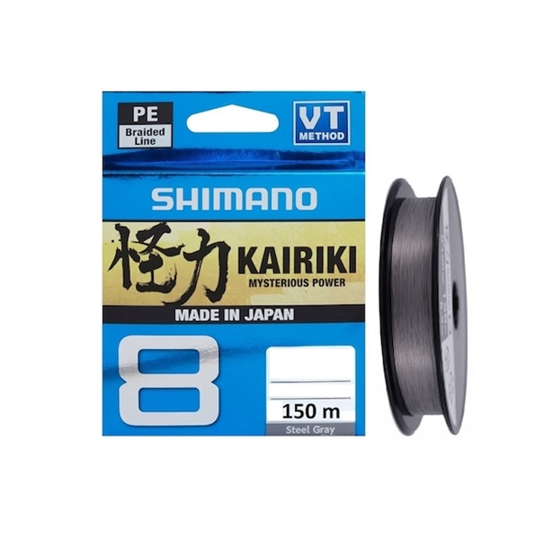 Línea Multifilamento Shimano Kairiki De 8 X 0,13 Mm, 150 Metros, Color Verde